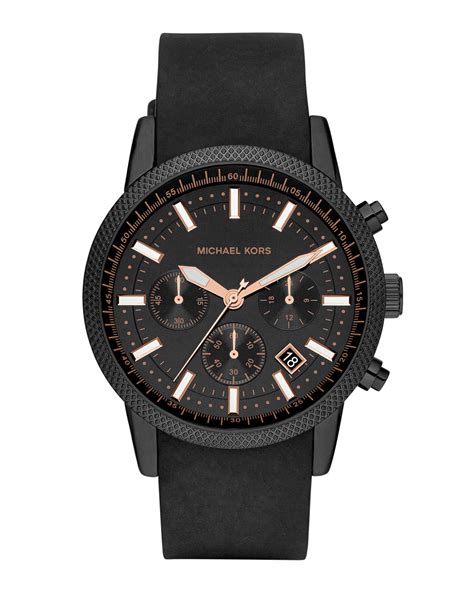 michael kors mens black watches|michael kors horloge smartwatch.